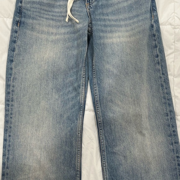 ZARA TRF MIXED MID WAIST WIDE LEG JEANS - Picture 2 of 6